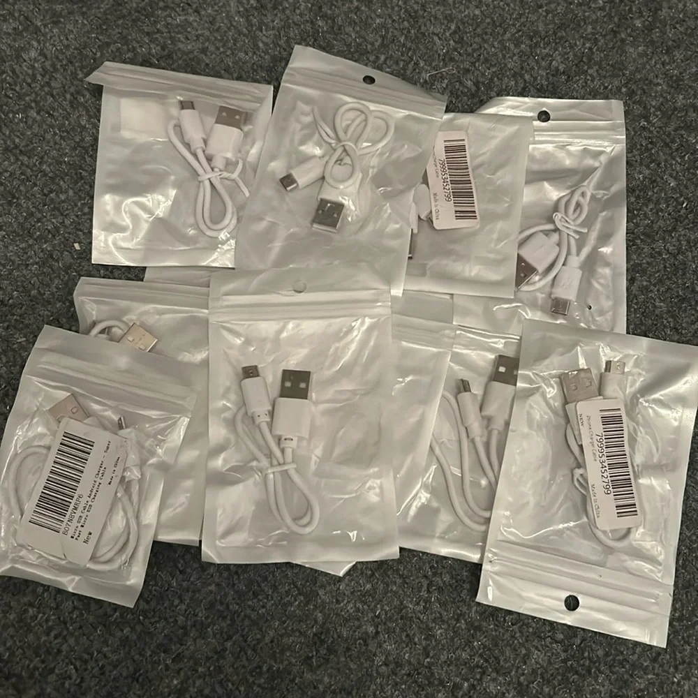 120 Micro USB Cable Charging Wires (bundle of 120)